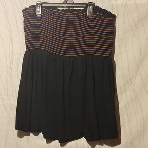 Torrid Super Soft Knits rainbow stretch skirt sz 2
